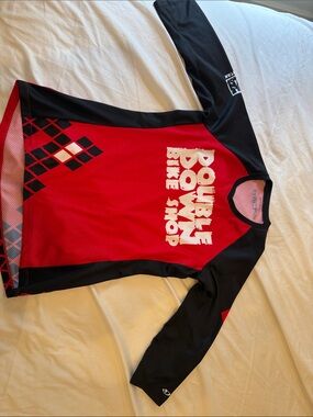Giro Women's Red and Black Double Down Bike Shop Jersey